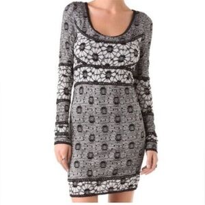 Free People Lace Overlay Bodycon Floral Dress